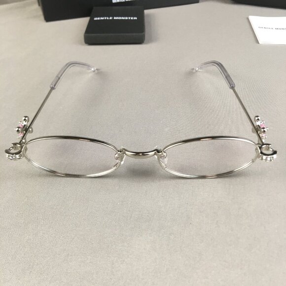 NEW GENTLE MONSTER On Ring 02 Silver / Clear sunglasses - Picture 2 of 7